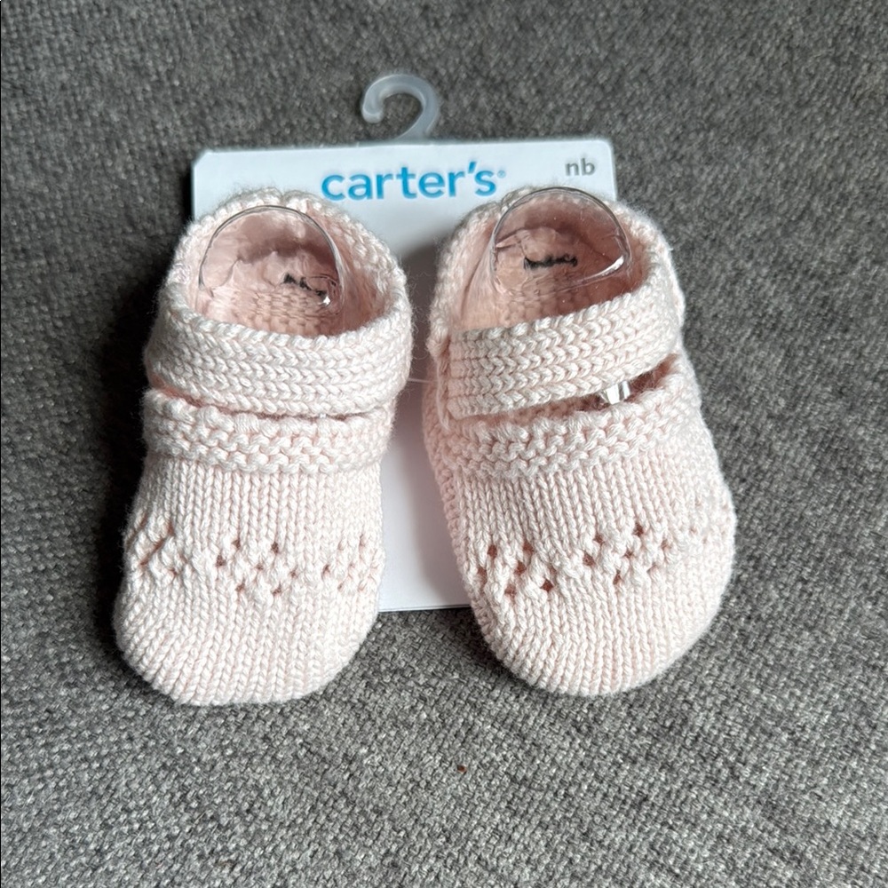 Carter's Pink Baby Booties